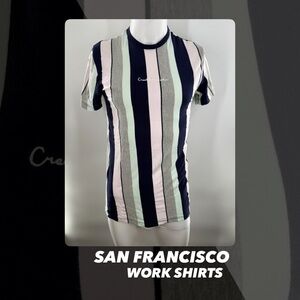 EUC San Francisco Work Shirts Striped Tee